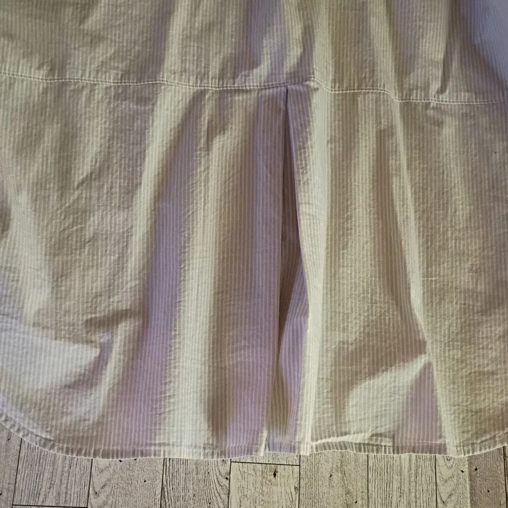A New Day La Vida Es Bella Pinstripe Long Sleeve Button Down Top Size XXL EUC - Picture 8 of 8